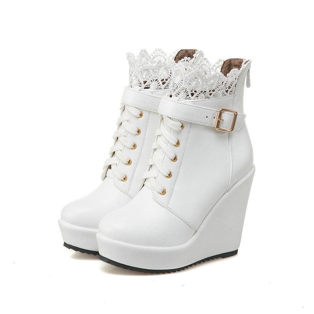 Lace Platform Boots
