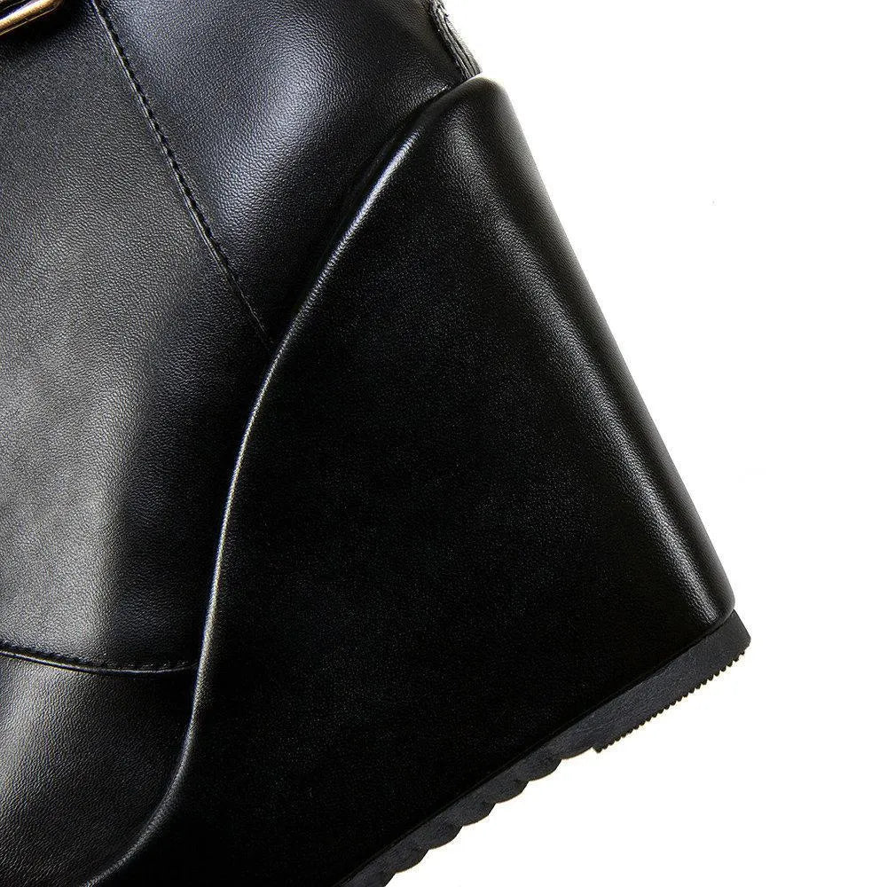 Lace Platform Boots