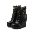 Lace Platform Boots