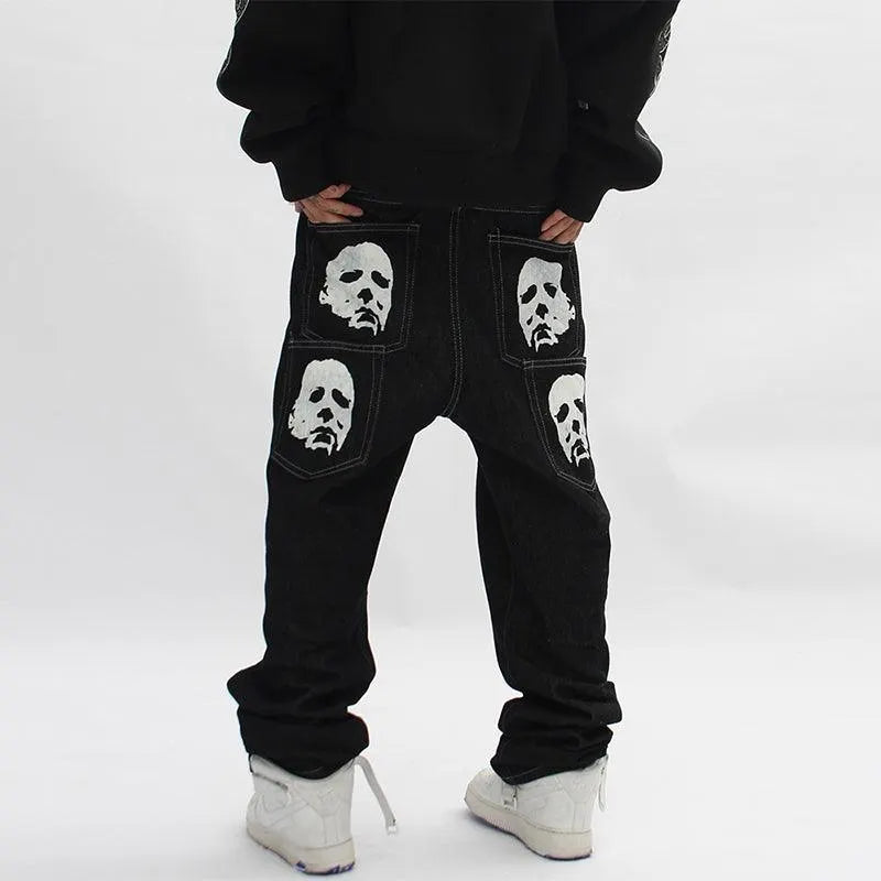 Faces Print Men Pants
