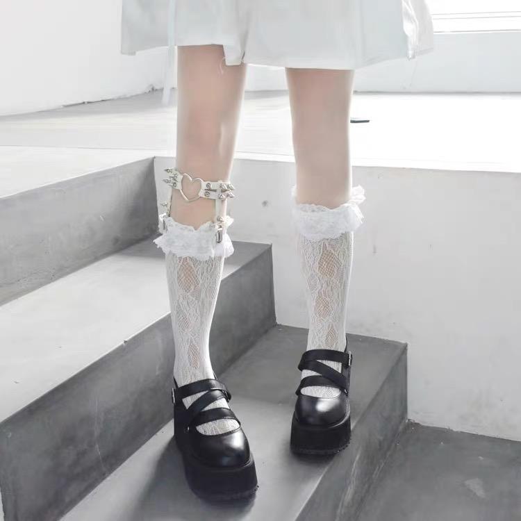 Knee High Lace Socks