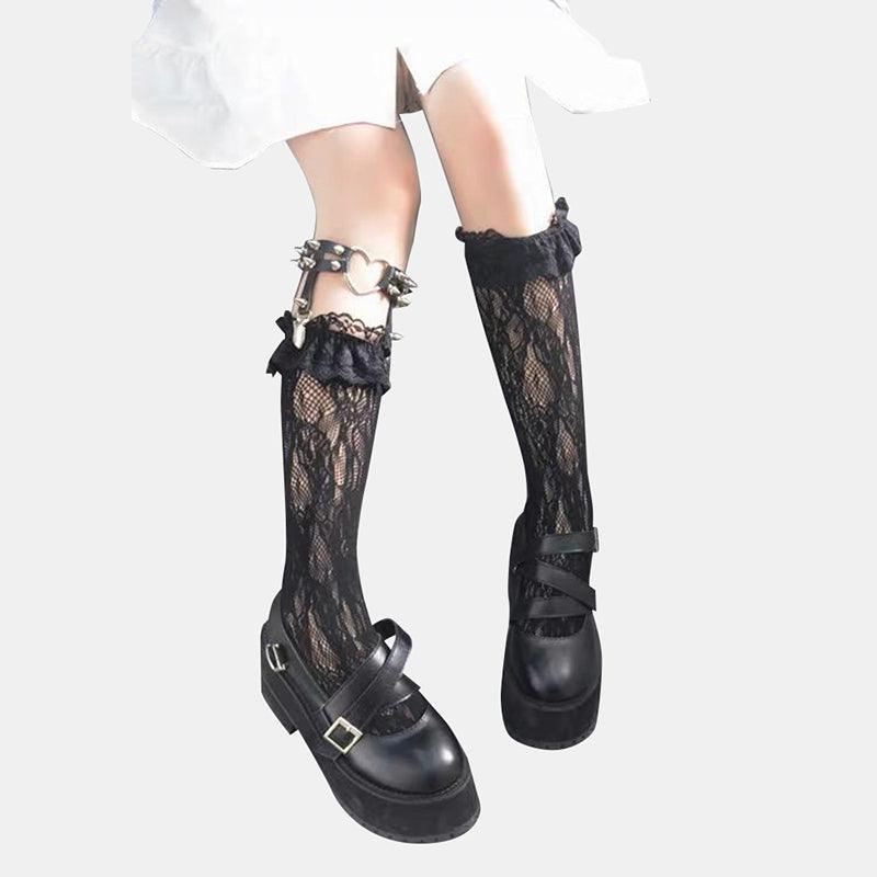Knee High Lace Socks