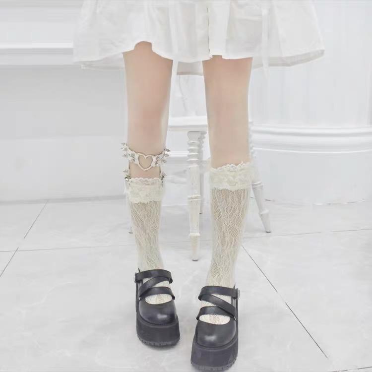 Knee High Lace Socks