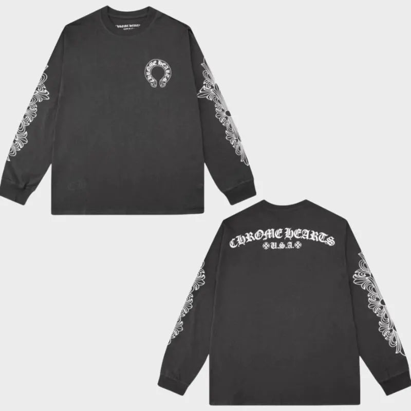 Chrome Heart Round Neck T-shirt