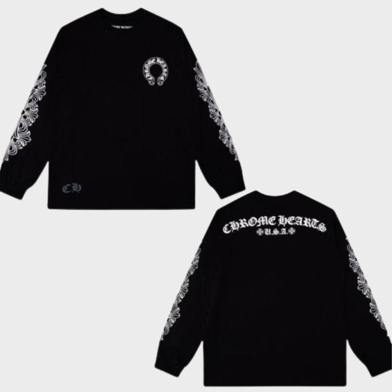 Chrome Heart Round Neck T-shirt