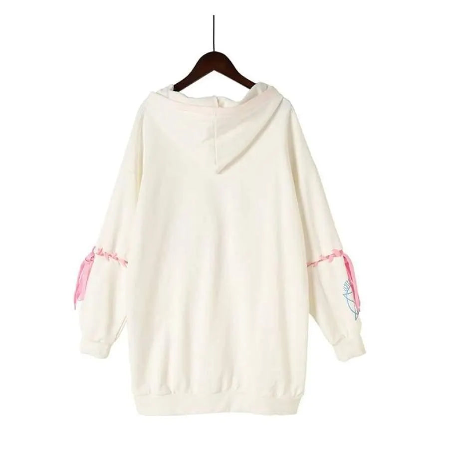 Kawaii Rabbit Lace Up Hoodie