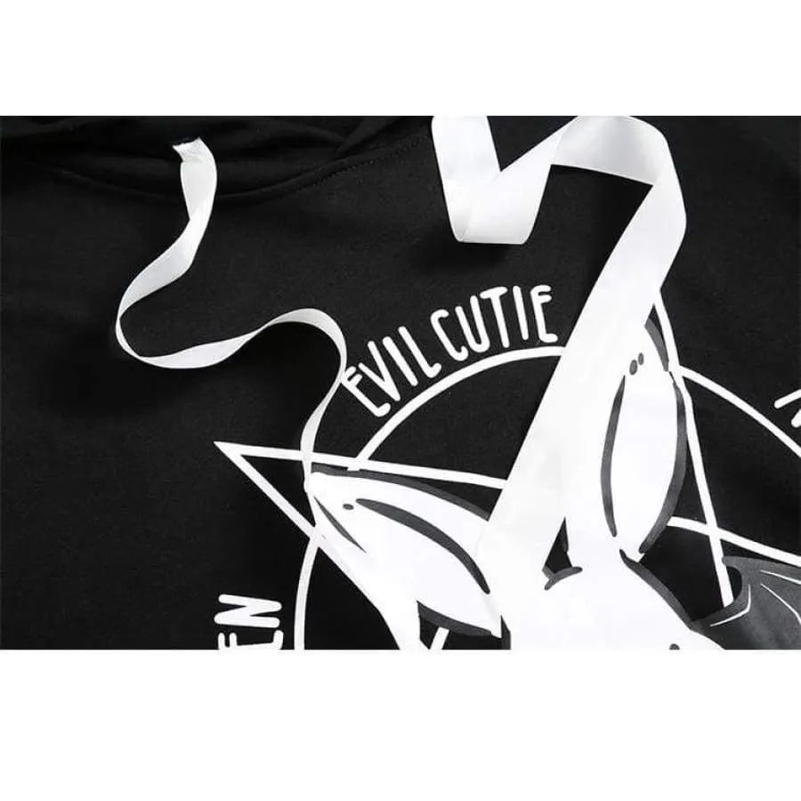 Kawaii Rabbit Lace Up Hoodie