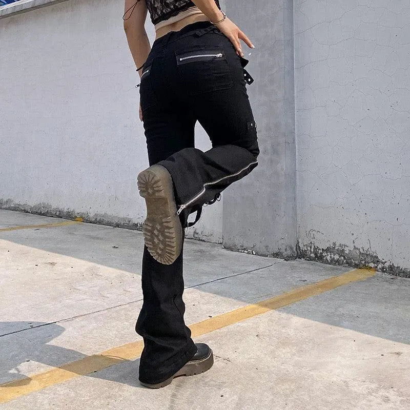Dark Street Lolita Low Rise Pants