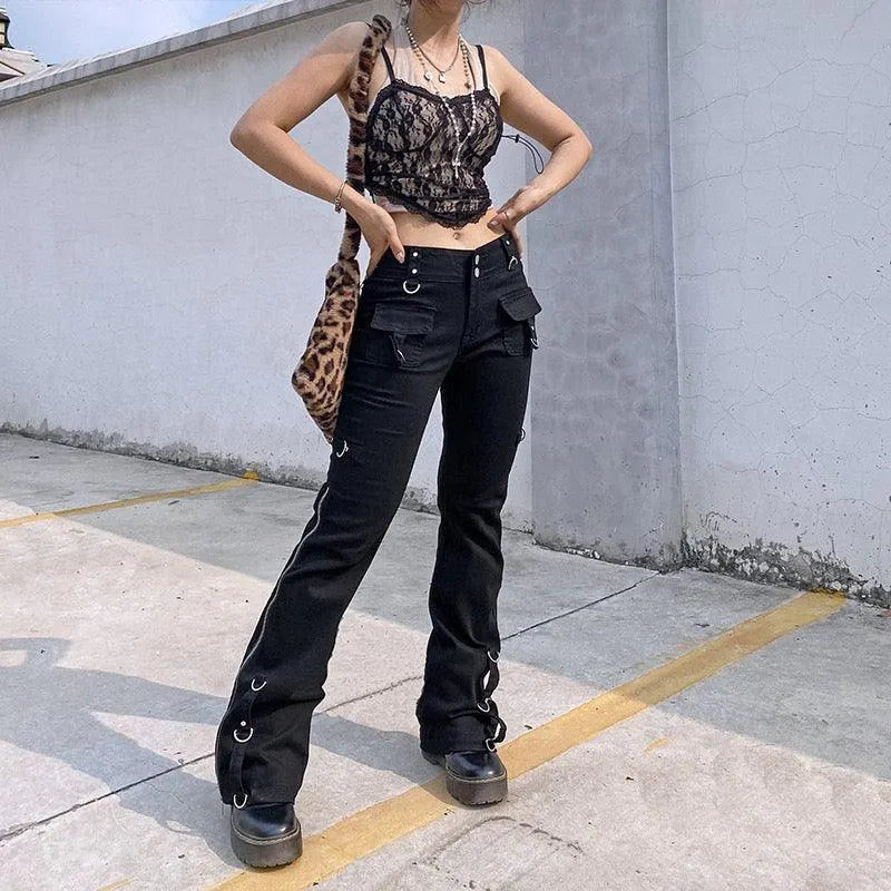 Dark Street Lolita Low Rise Pants