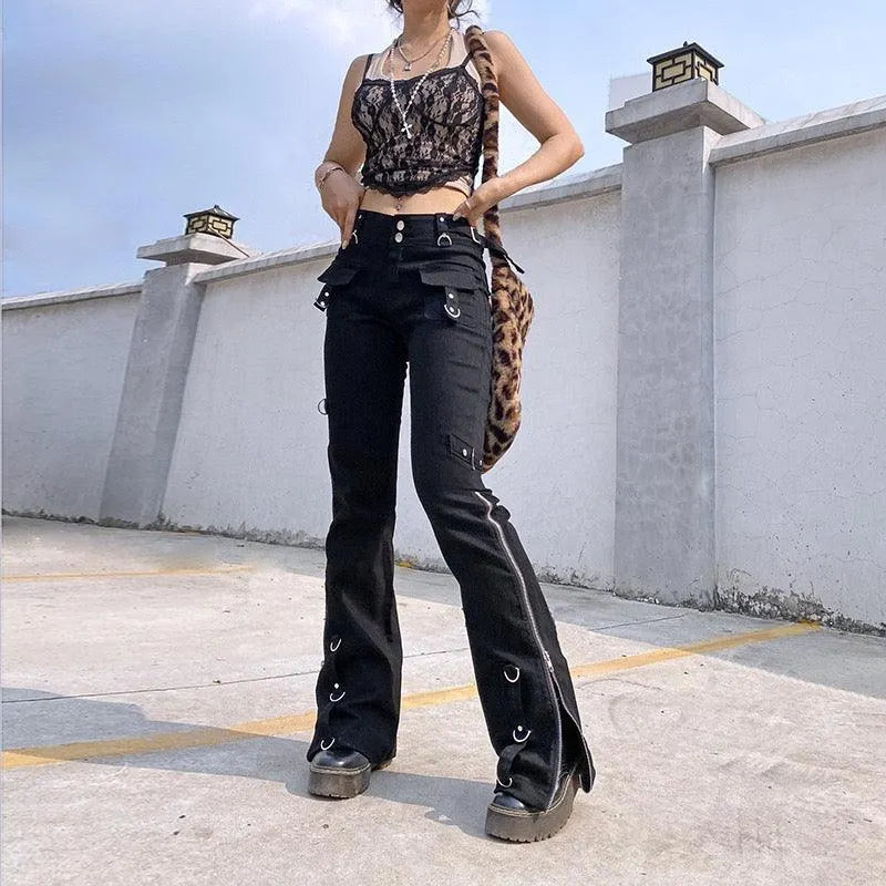 Dark Street Lolita Low Rise Pants