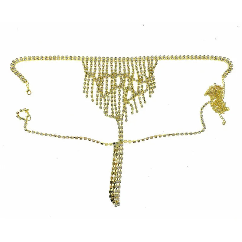 I Love Diamond Tassels Lingerie Set