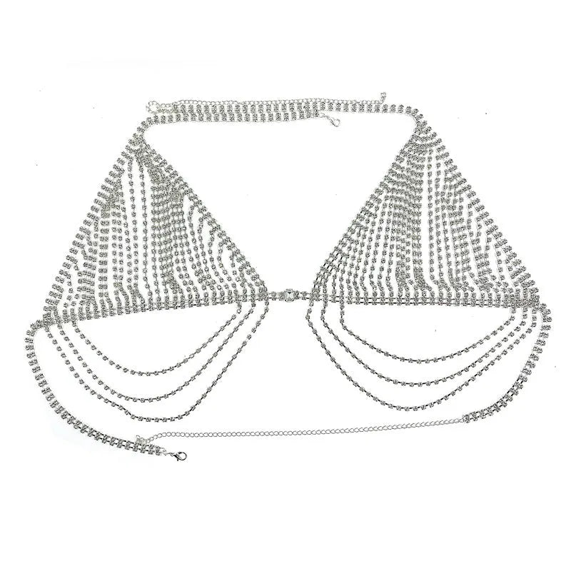 I Love Diamond Tassels Lingerie Set