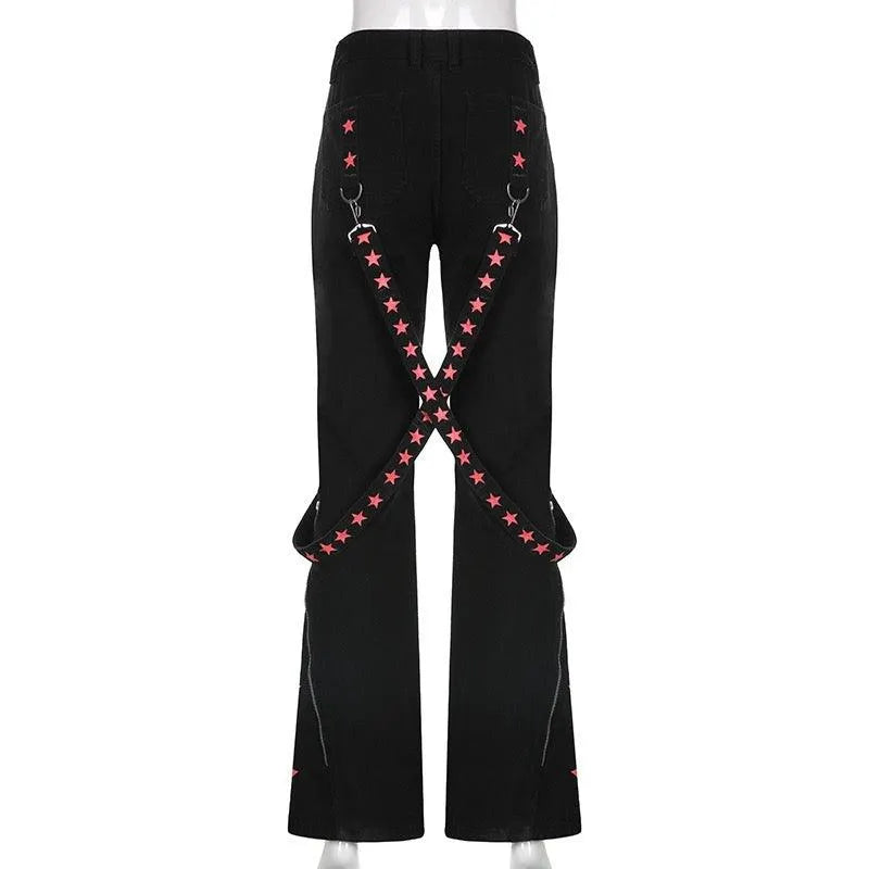 Noir Life As A Star Flared Pants