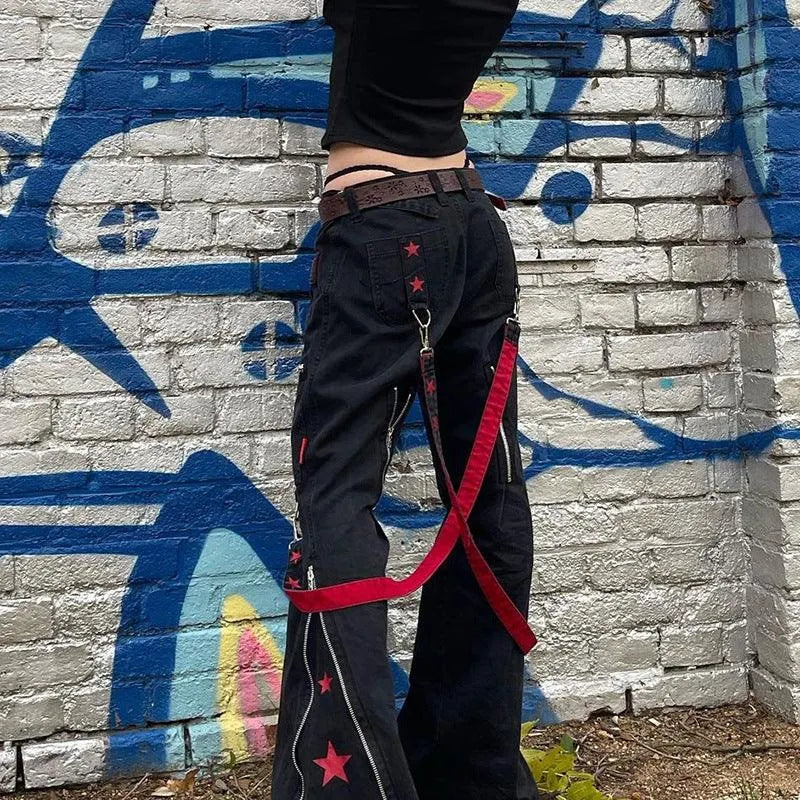 Noir Life As A Star Flared Pants