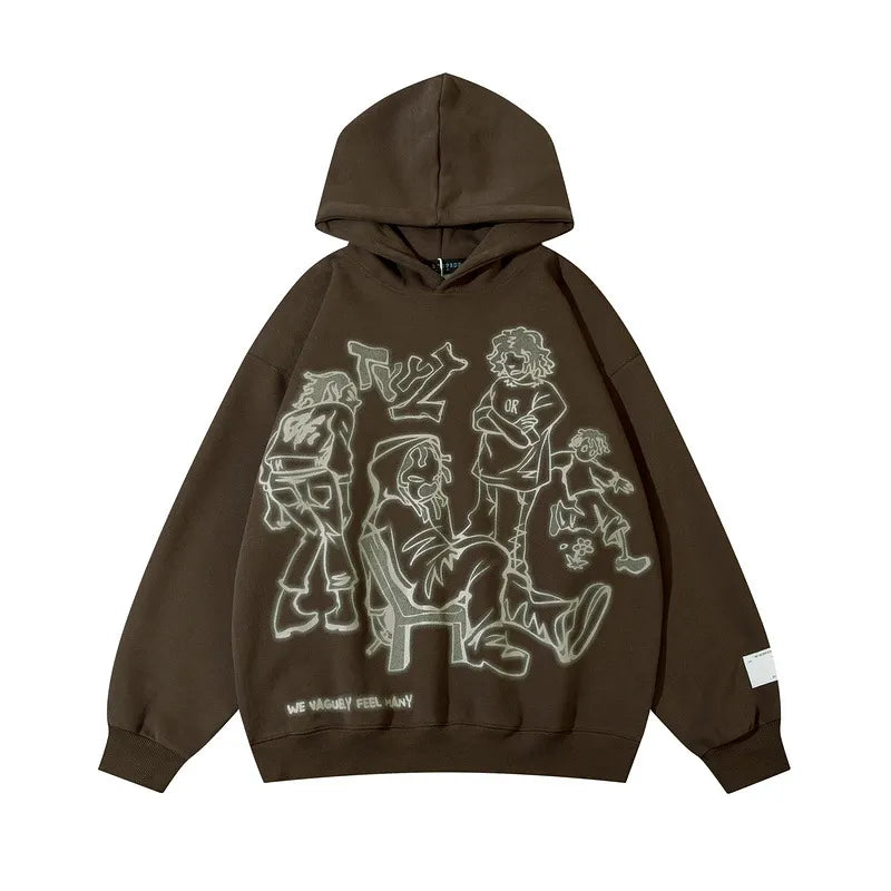 Wild Doodle Couple Hoodie