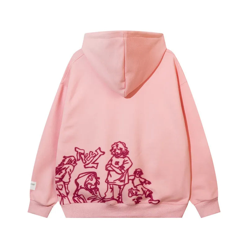 Wild Doodle Couple Hoodie