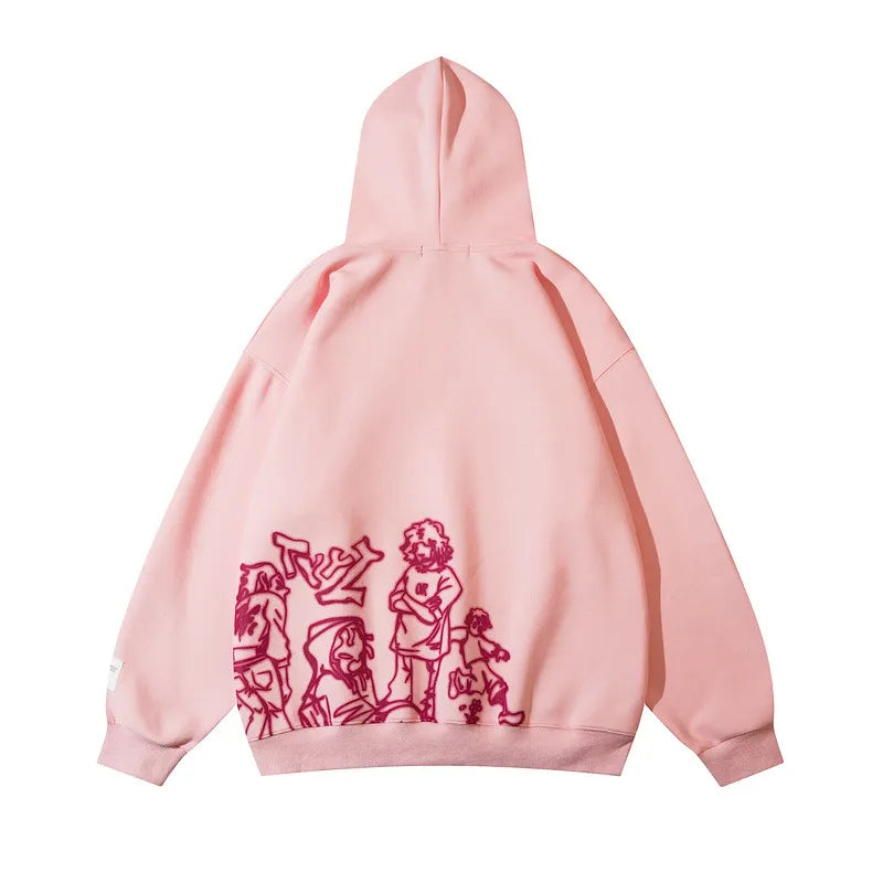 Wild Doodle Couple Hoodie