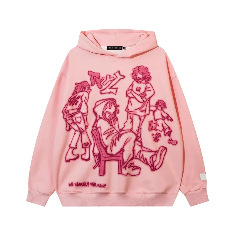 Wild Doodle Couple Hoodie