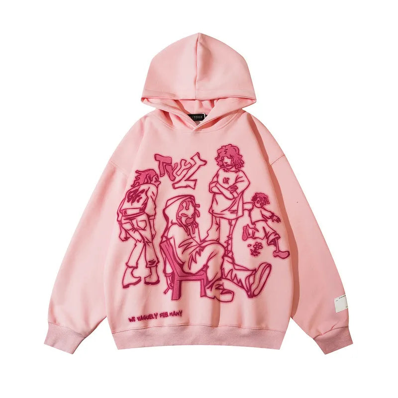 Wild Doodle Couple Hoodie