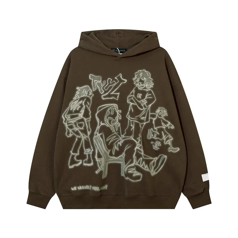 Wild Doodle Couple Hoodie