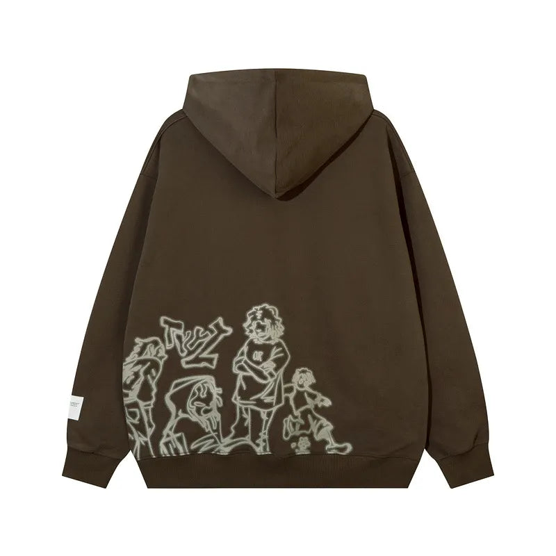 Wild Doodle Couple Hoodie