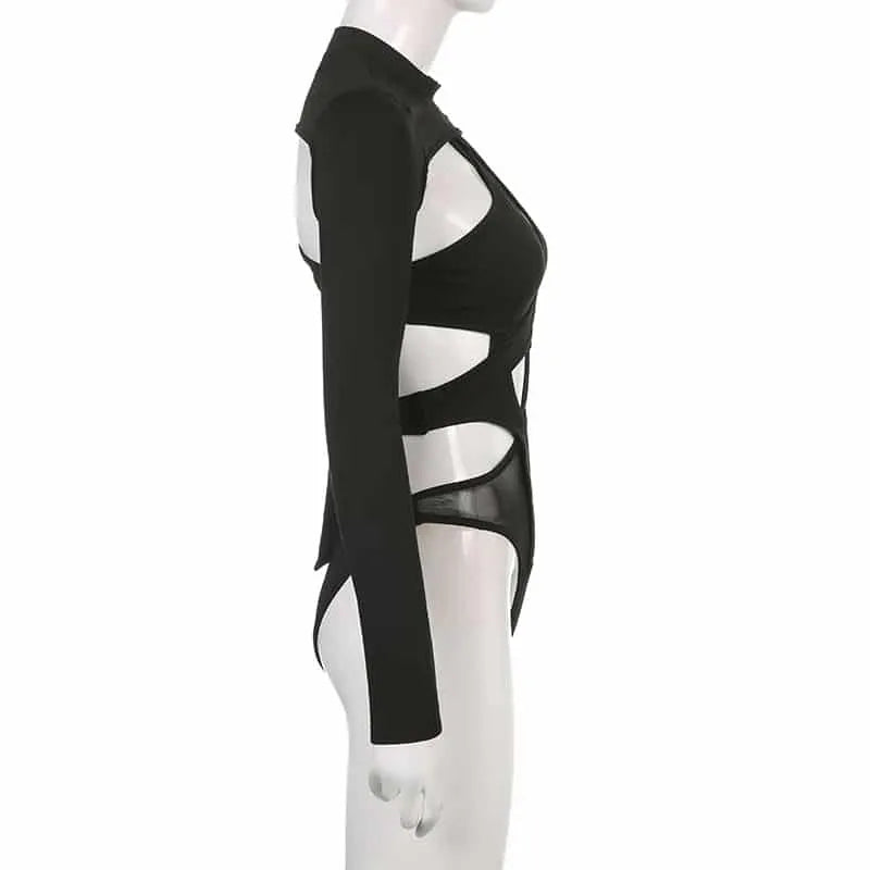 May You Cry Hard Bodysuit | Punk Long Sleeve Bodysuit