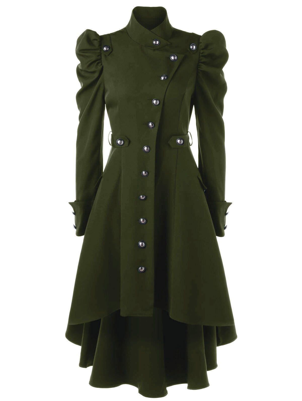 British Style Button Up Coat