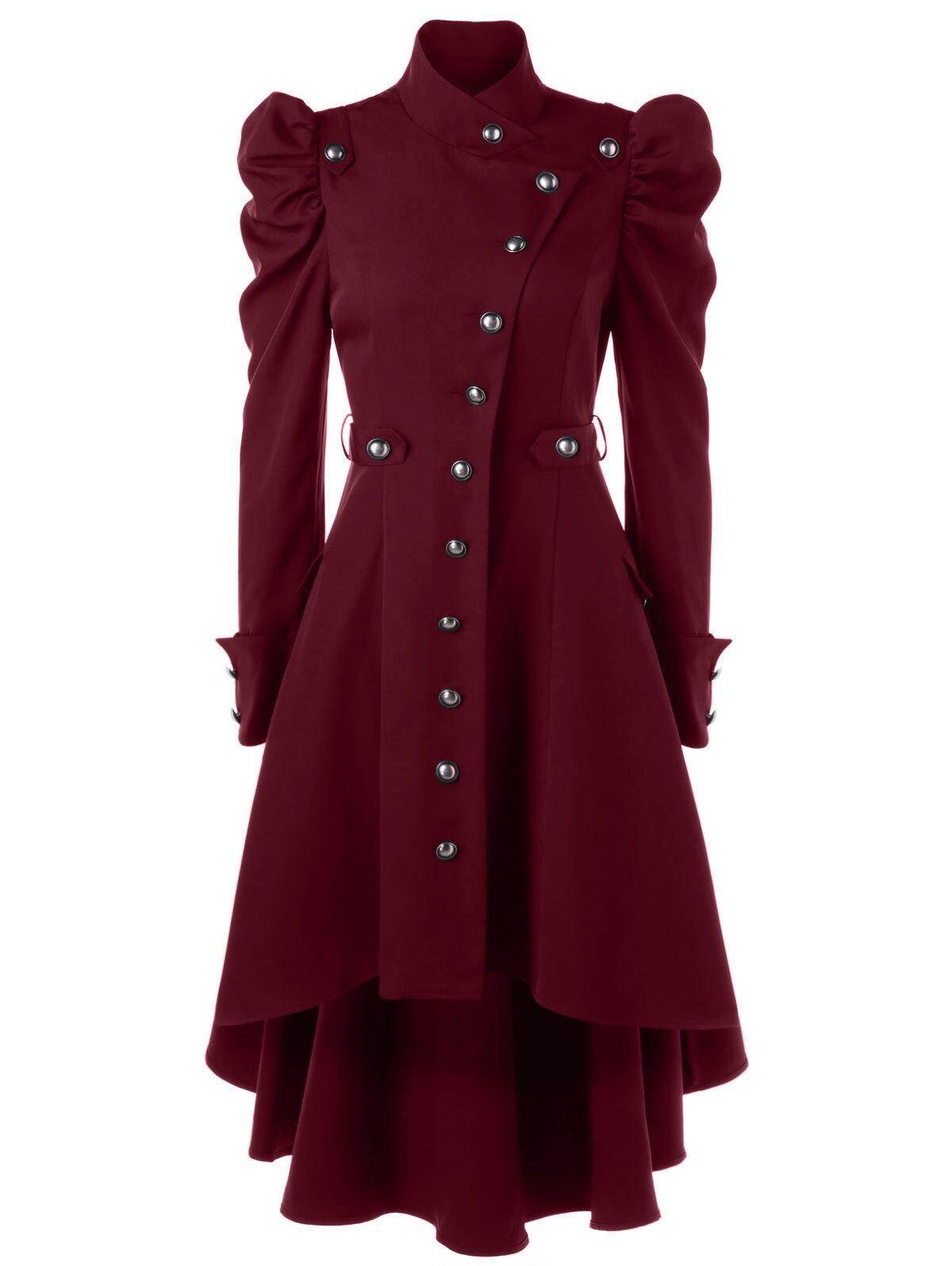 British Style Button Up Coat