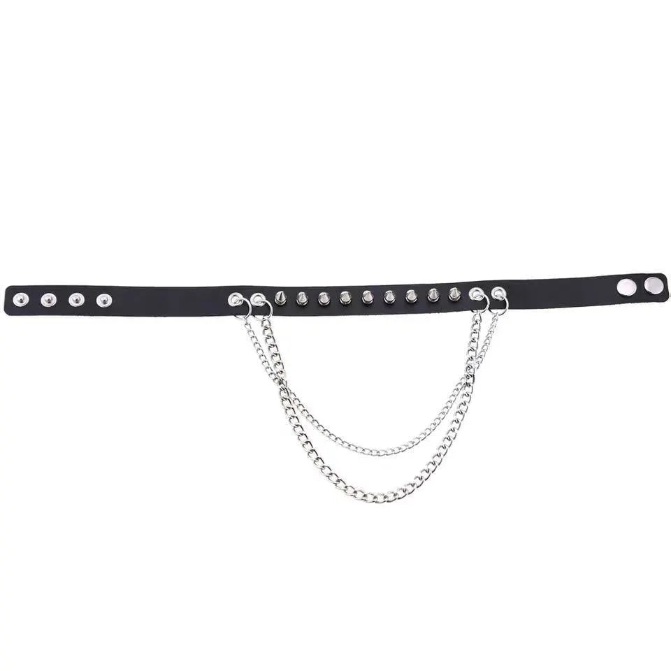 Punk Chains Spike Choker