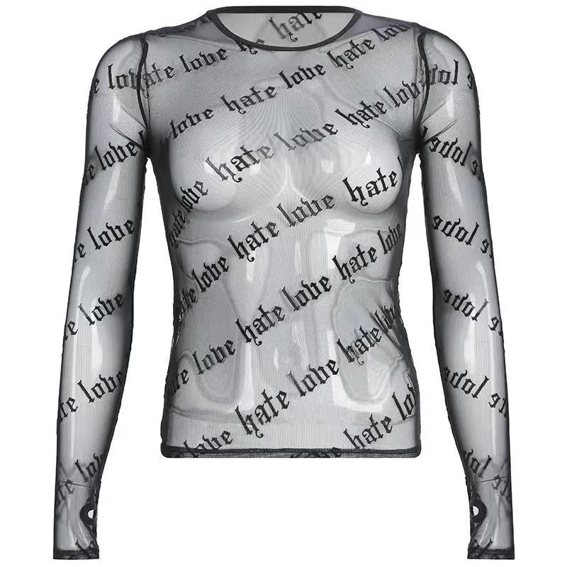 Love Hate Mesh Shirt