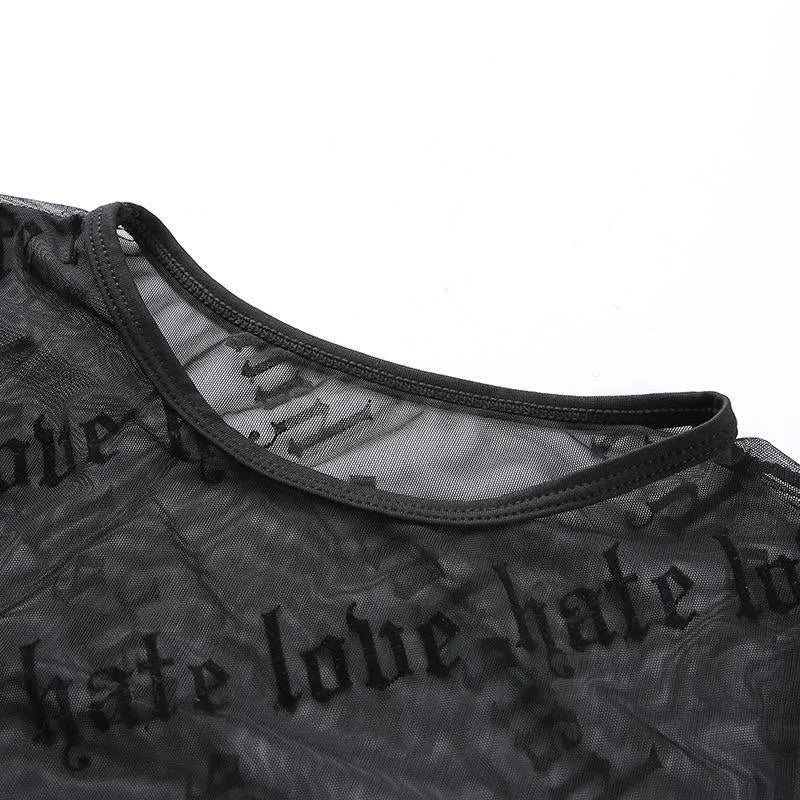 Love Hate Mesh Shirt