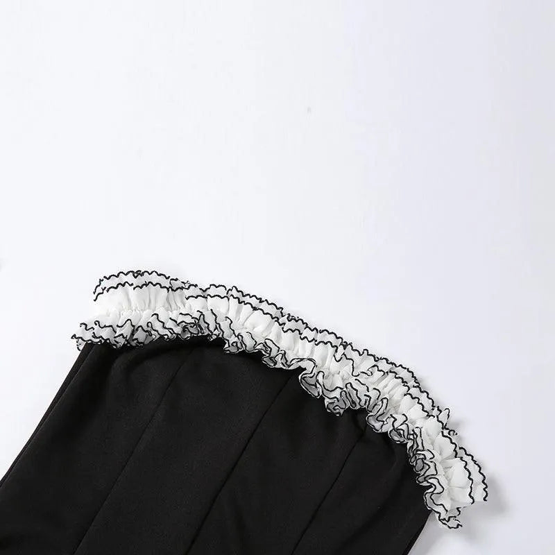 Tube Top Ruffle Dress