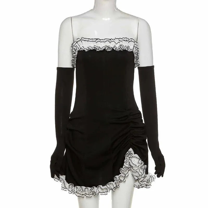Tube Top Ruffle Dress
