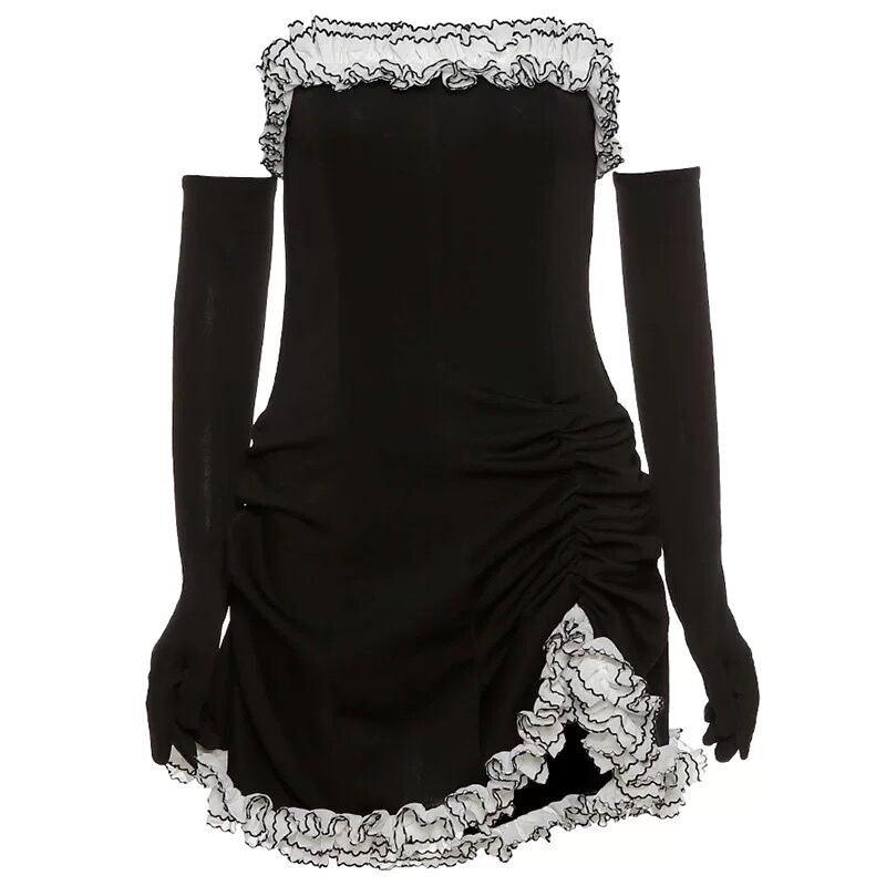 Tube Top Ruffle Dress