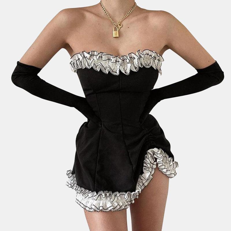 Tube Top Ruffle Dress