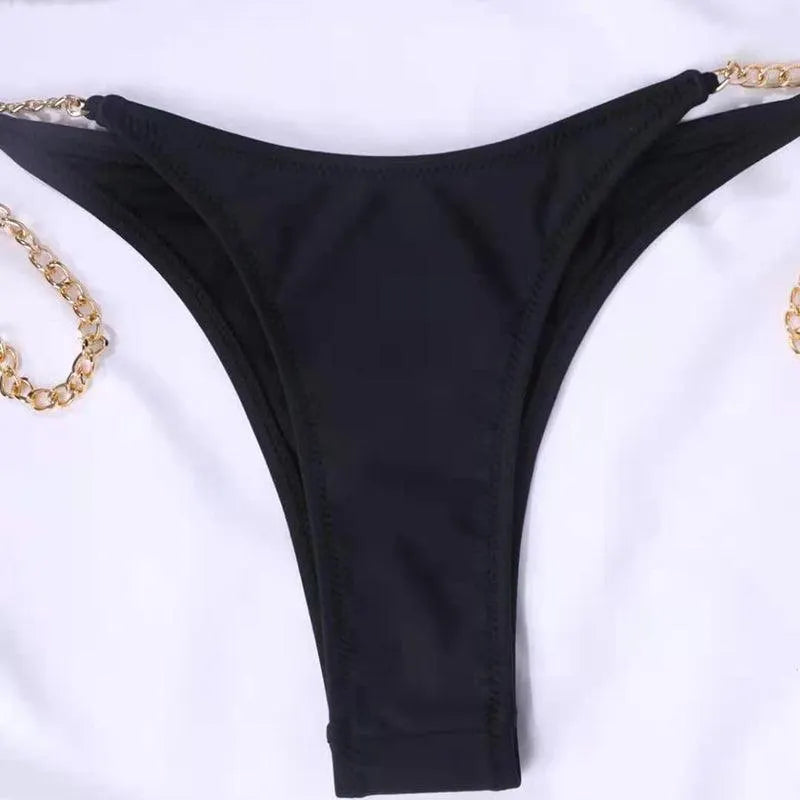 Beach Lovers Bandage Chain Bikini