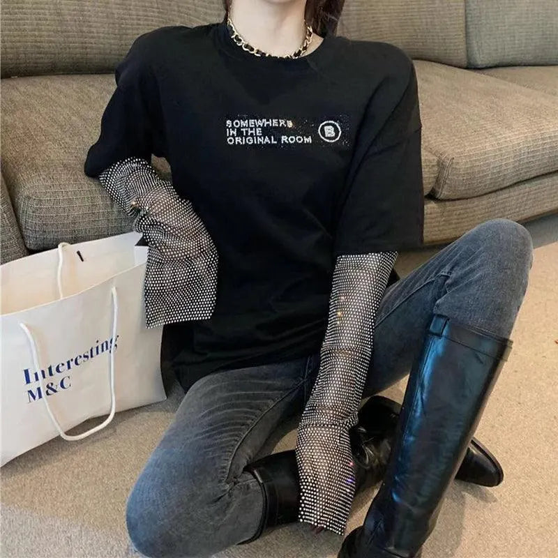 The Diamond Is Shining Bling Bling Arm Gloves