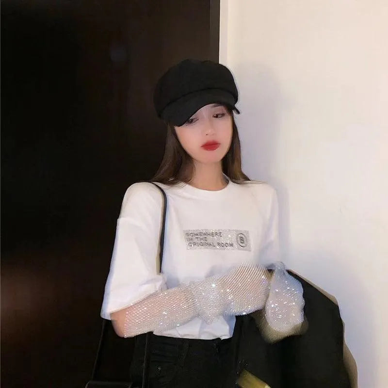 The Diamond Is Shining Bling Bling Arm Gloves