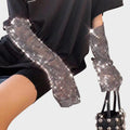The Diamond Is Shining Bling Bling Arm Gloves