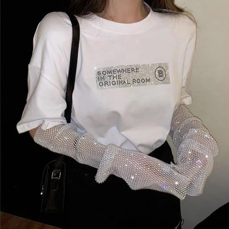 The Diamond Is Shining Bling Bling Arm Gloves