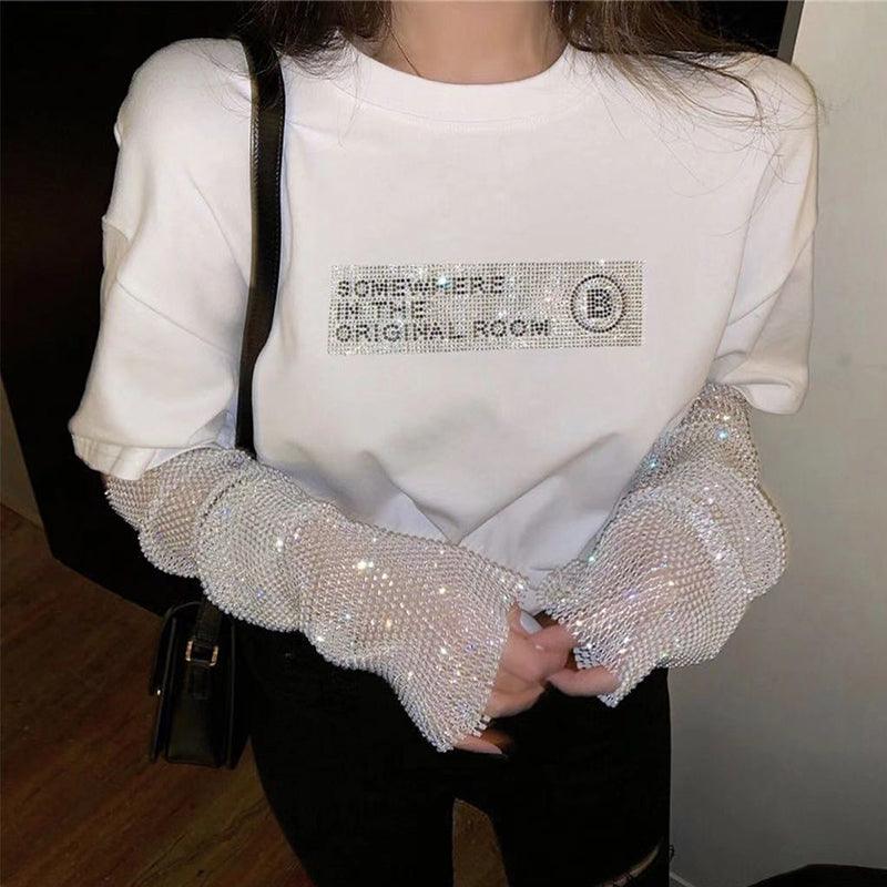 The Diamond Is Shining Bling Bling Arm Gloves