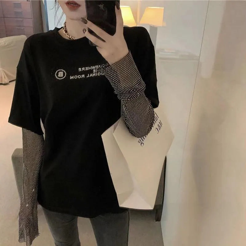 The Diamond Is Shining Bling Bling Arm Gloves