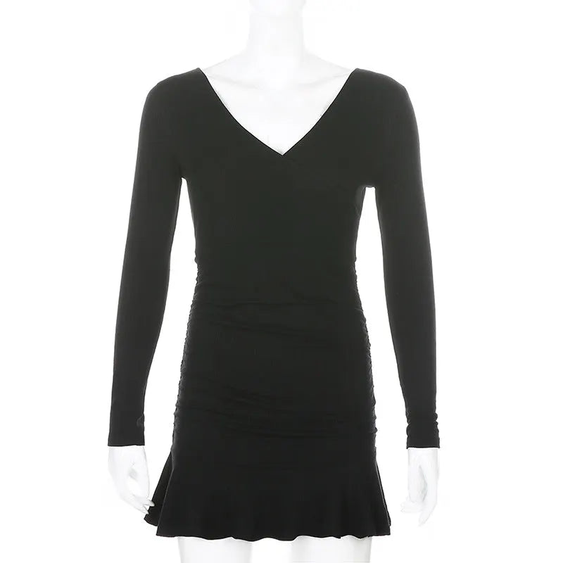 Dark Sanctuary Ruffled Dress