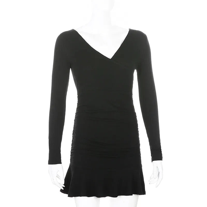 Dark Sanctuary Ruffled Dress