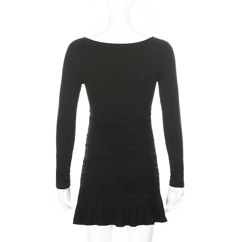 Dark Sanctuary Ruffled Dress