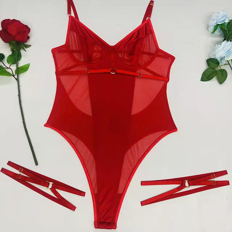 Give Me Your Love Mesh Bodysuit