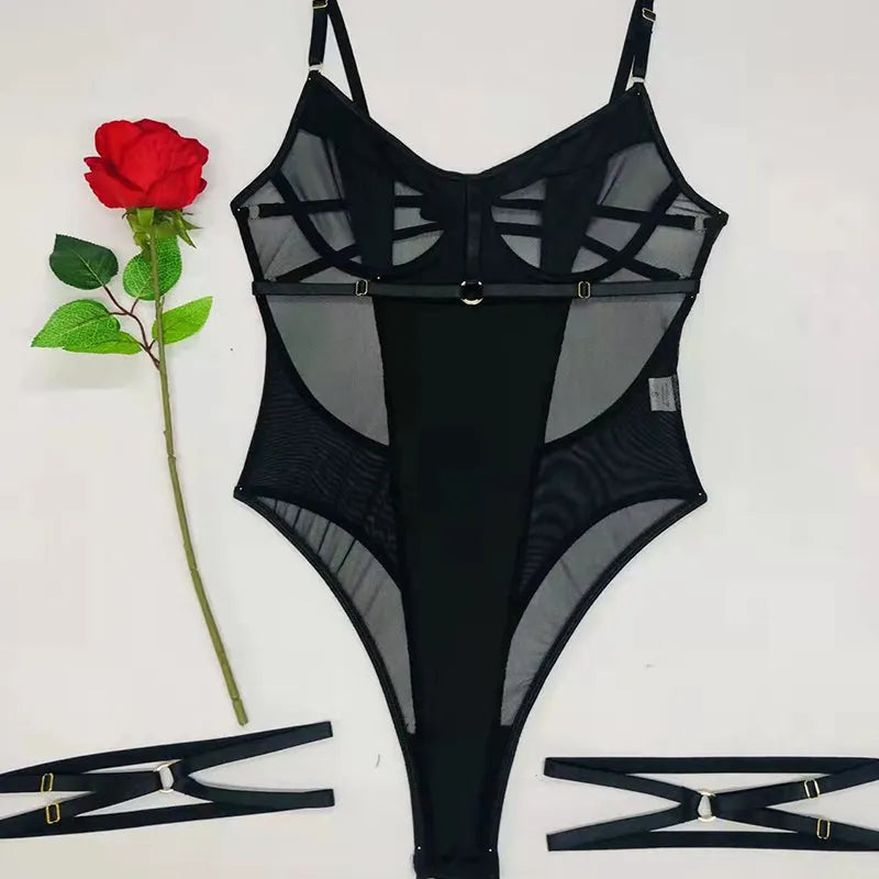 Give Me Your Love Mesh Bodysuit