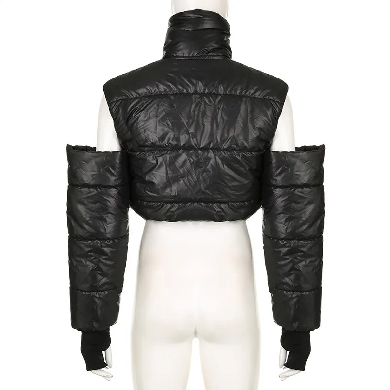 High Neck Hottie Short Cotton Jacket