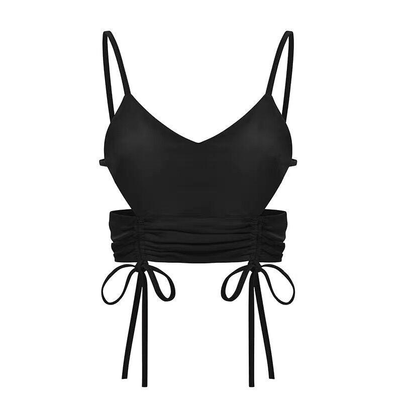 "Pansy" Tied Up Crop Top