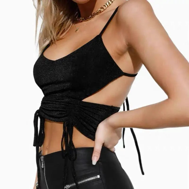 "Pansy" Tied Up Crop Top